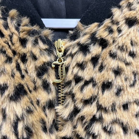 JUICY COUTURE faux fur leopard print bomber jacket - Picture 8 of 11